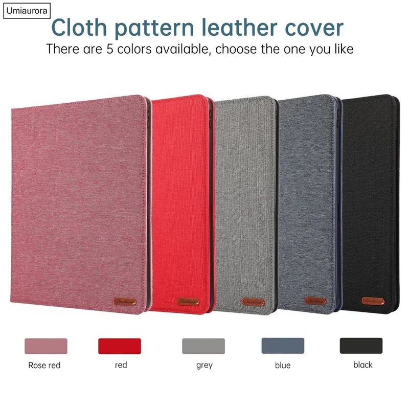 لسامسونج تبويب S6 S7 S8 S9 FE زائد S10 الترا SM-X920 12.4 بوصة SM-X820 X620 X520 اللوحي حافظة فليب بولي Leather الجلود حامل المحفظة Funda