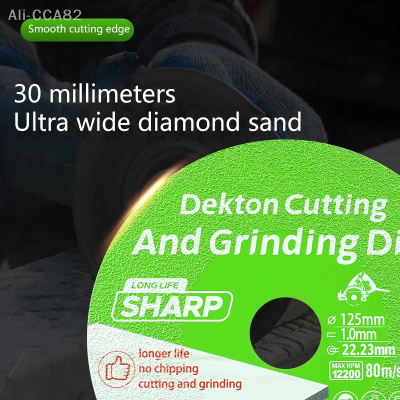 ใบเลื่อยเพชรกระเบื้องเซรามิคหยกพิเศษขัดใบมีดตัด SHARP Brazing แผ่นตัดกระจก Φ100-125mm X22.23mm