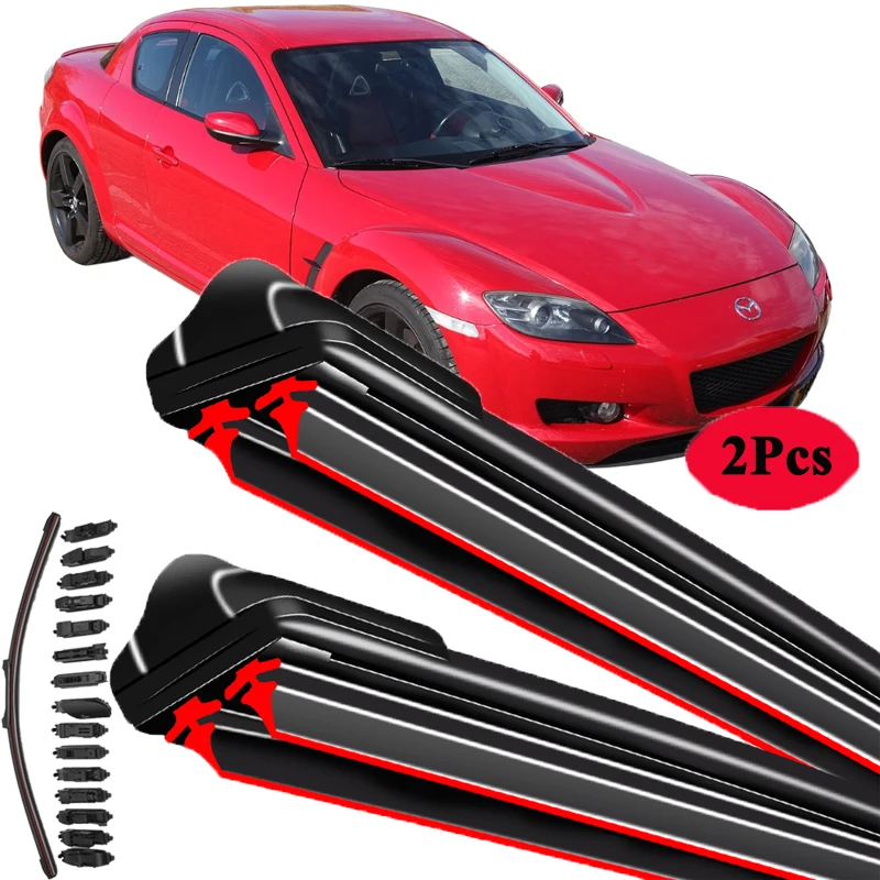 

For Mazda RX-8 RX8 RX 8 2003-2012 Car Windshield Wiper Blade Front Windscreen Brushes Washer Accessories Window Cleaning Parts