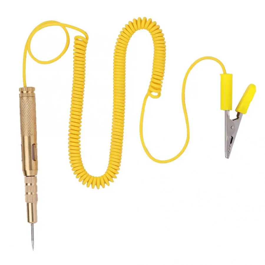 

6 В-24 В автомобильный тестер цепей, зонд, система освещения, тестовая ручка для проверки напряжения, медная ручка для проверки напряжения