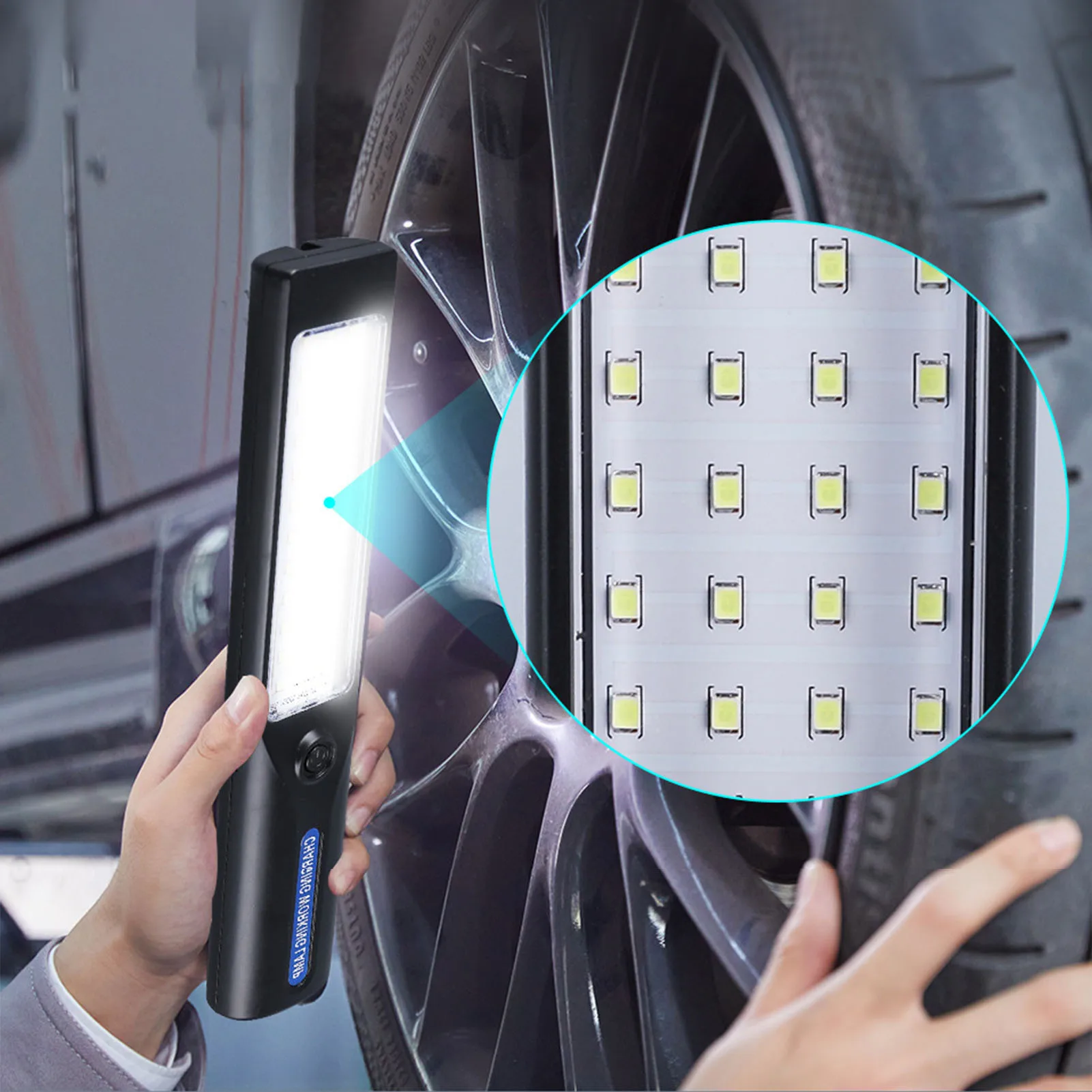 Outdoor Emergency Flashlights Handheld Machine Tool Maintenance Work Light for Night Market Stall Flea Market