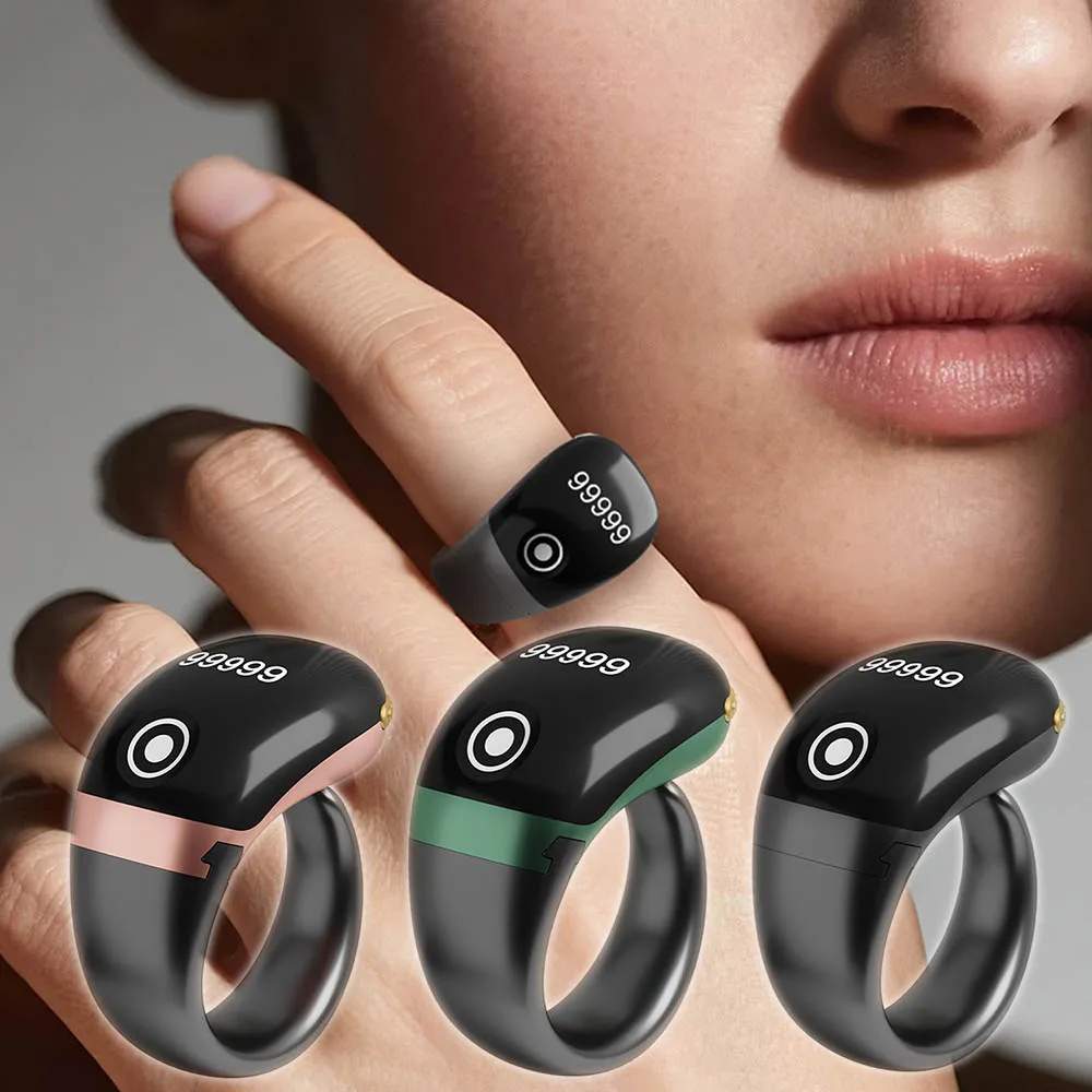 

S7Pro Bluetooth Electronic Counter APP Control Monitor Smart Tasbih Tally Finger Counter Muslims Tasbeeh Zikr Ring