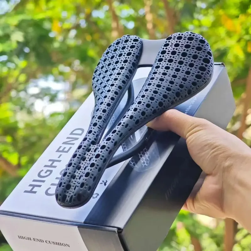 

GOLDIX 3D-Printed Carbon Bike Saddle Ergonomic Design for Road/MTB Racing, Performance-Tuned Bike Seat with Enhanced Cushioning