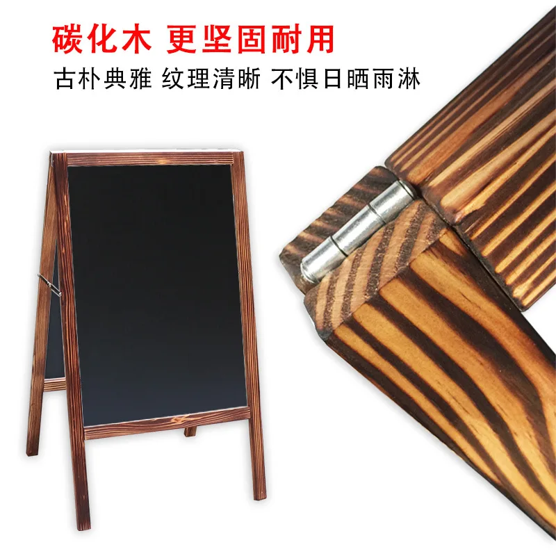 95cm High Double Sided Vertical Blackboard Billboard Display Board Commercial Promotional Board Windproof Outdoor  Landing