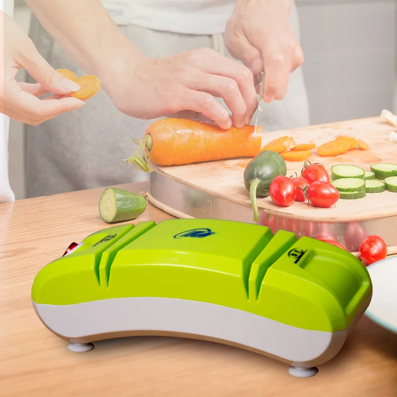 Electric Knife Sharpener, 2Stage Knife Sharpener Electric for Home,Multifunctional Knives Scissors Sharpening Machine Protection