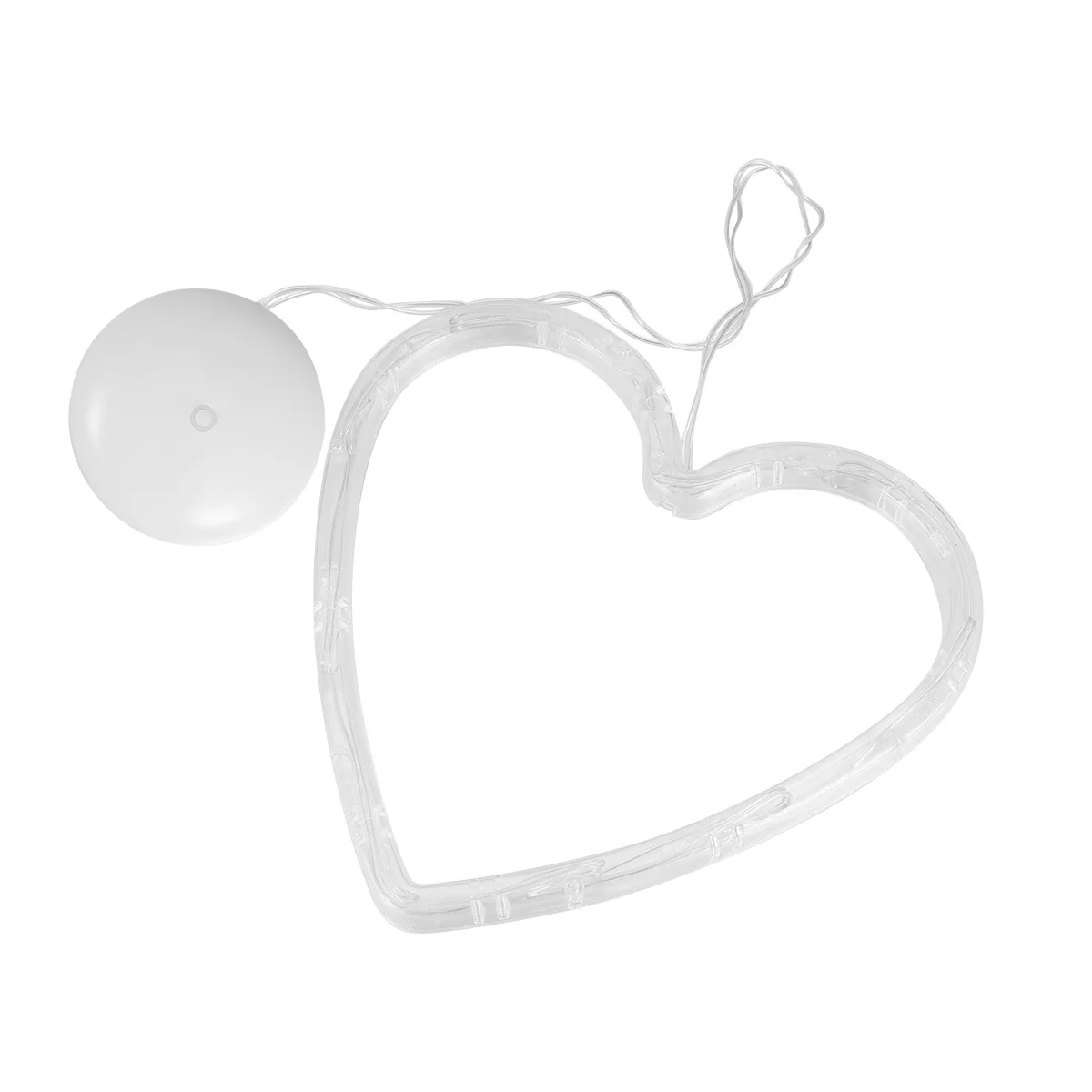 

Stylish Heart-Shaped Hanging Lamp Mellow LED Pendant Light for Kitchen Restaurant Balcony Corridor Showcase Window Sucker Light