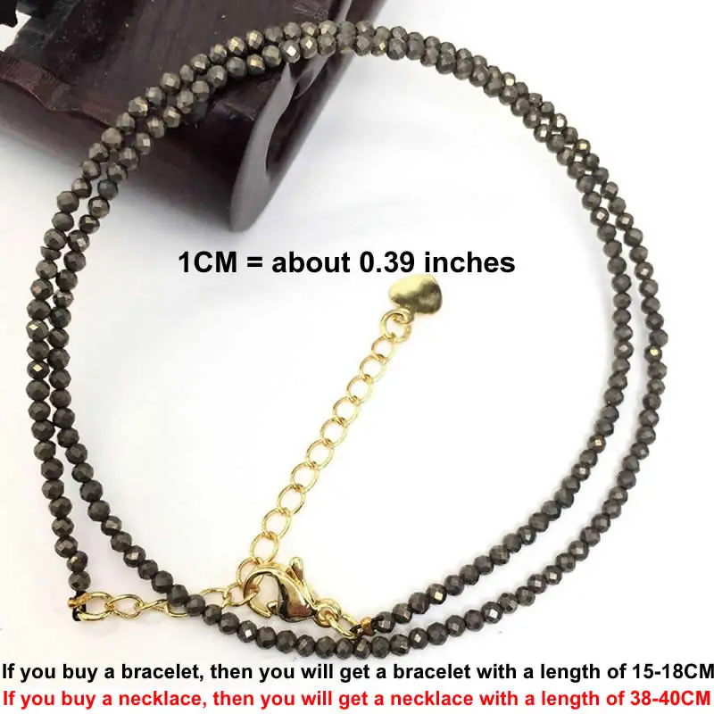 Facettierte Edelsteine 2-3mm Perlen Halskette Armband Kristall Quarz Achat Labradorit Amazon Choker Herren Damen Schmuck Party Geschenk – Detail 9