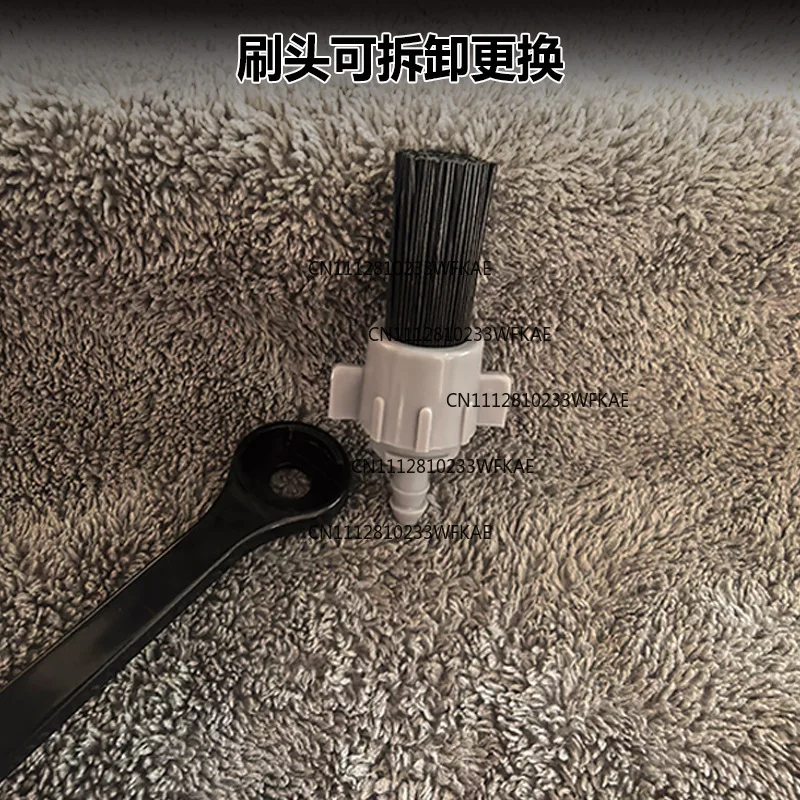 Replaceable head coffee machine cleaning brush steam brewing head coffee brush long handle brush kitchen utensils