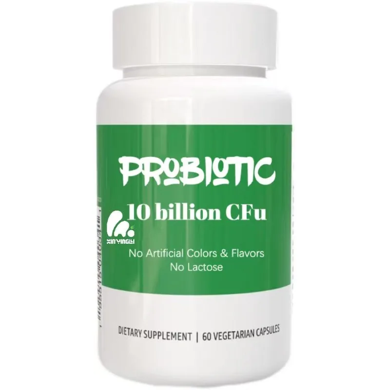 

Ежедневные пробиотики, 10 миллиардов активных культур, способствующие пищеварению и здоровью кишечника, 60 капсул