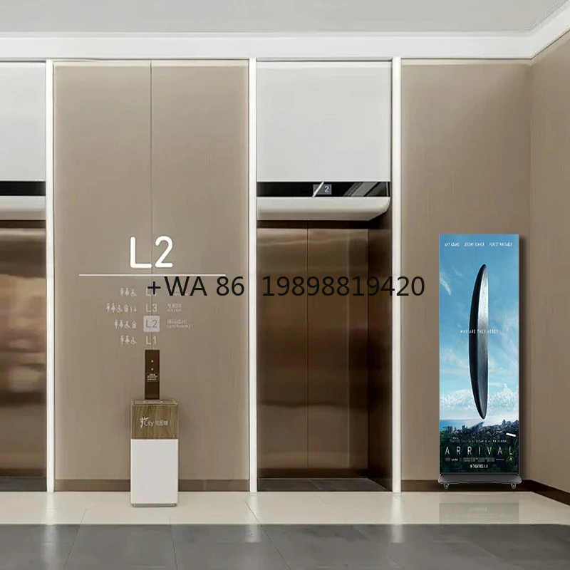 ملصق شاشة ملصق LED واسعة متحركة على عجلات Pantalla مصباح LED تجاري بالألوان الكاملة