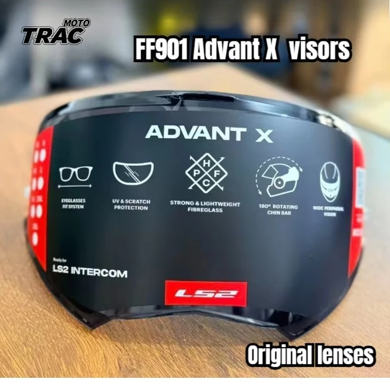 FF901 Original Helmet Visor for LS2 FF901 ADVANT X CARBON Face Opening Helmet Multi-color Replacement Accessories