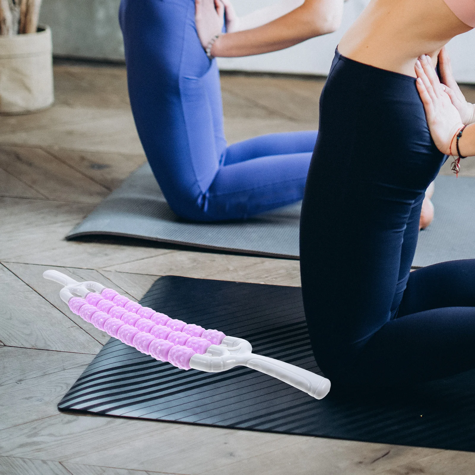 

Massage Roller Muscle Roller Stick Textured Tooth Design Flexible for Back Neck Leg Muscles Postyoga Recovery Massage Tool