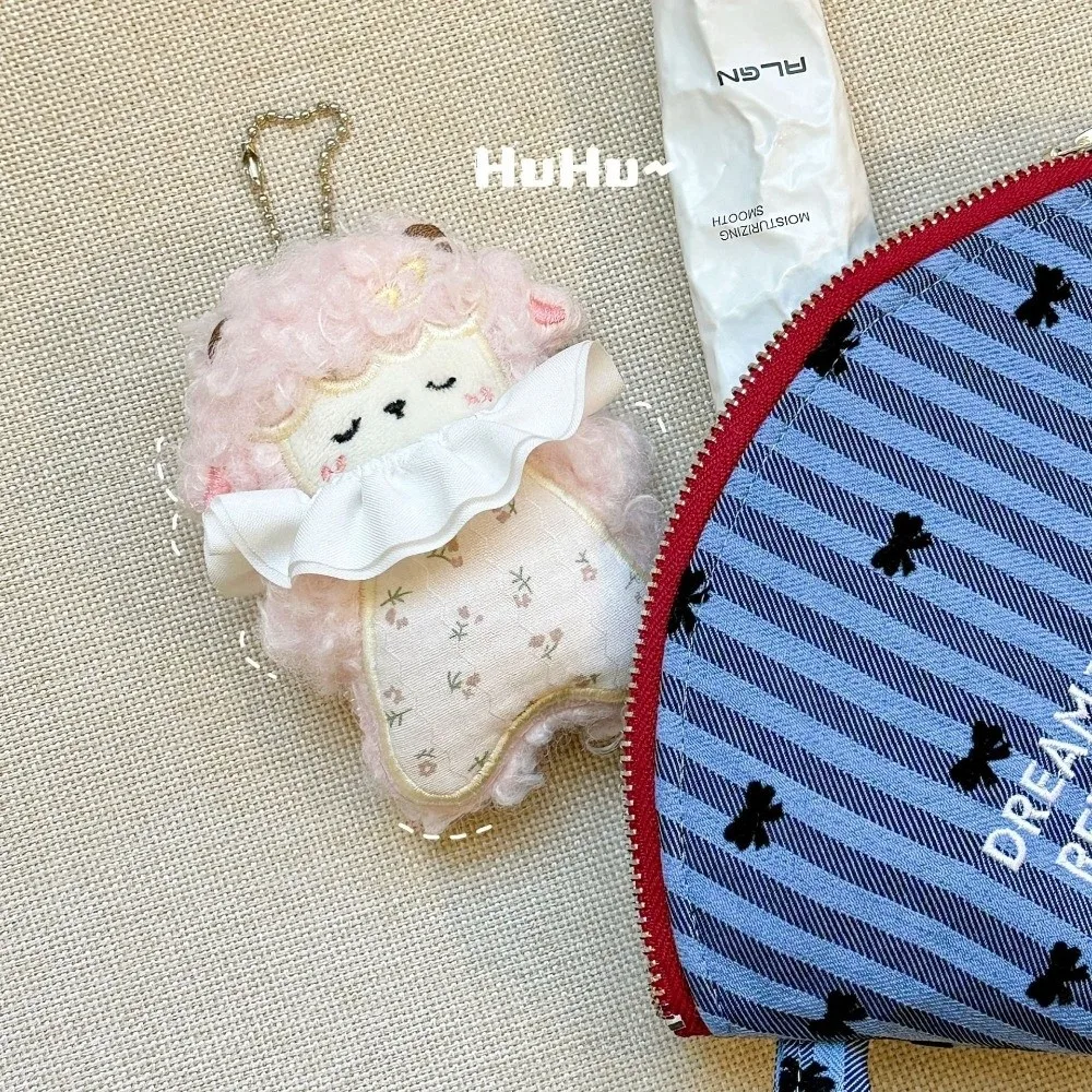 Fashion Cute Sheep Doll Pendant Creative Pretty Curly-haired Lamb Keychain Purse Charm Gift - view 5