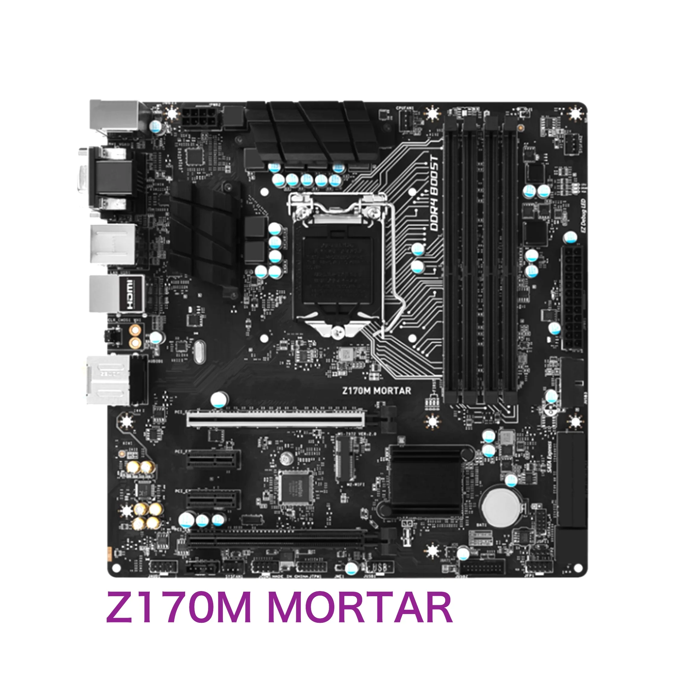 

Материнская плата MSI Z170M MORTAR PCI-E 3.0 1 * SATA Express 6 * SATA III LGA 1151 DDR4 Z170, материнская плата 100% протестирована, ОК, полностью работает