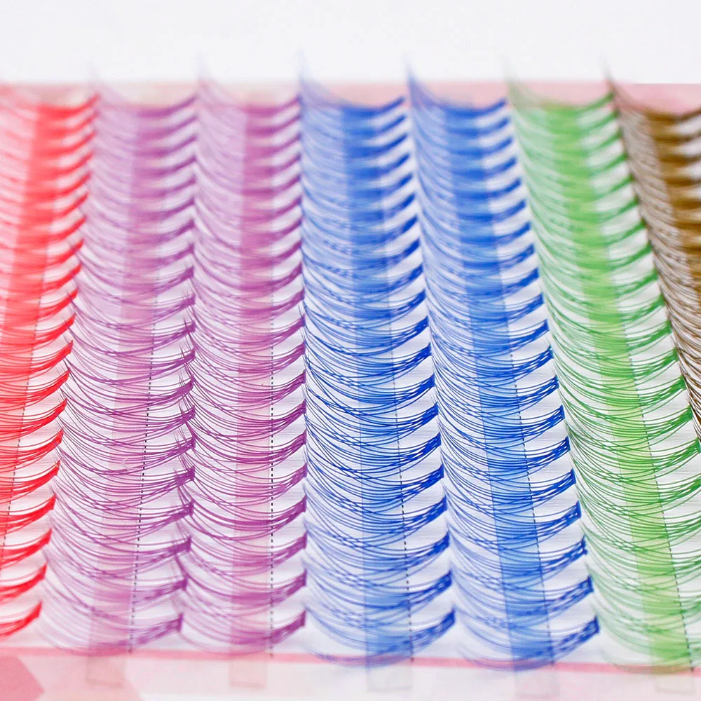 Colored Mink Eyelashes Are Natural and Easy to Operate. Multi Colored Eyelashes Party Eyelash Makeup Tool, Russian Curly Eyelash