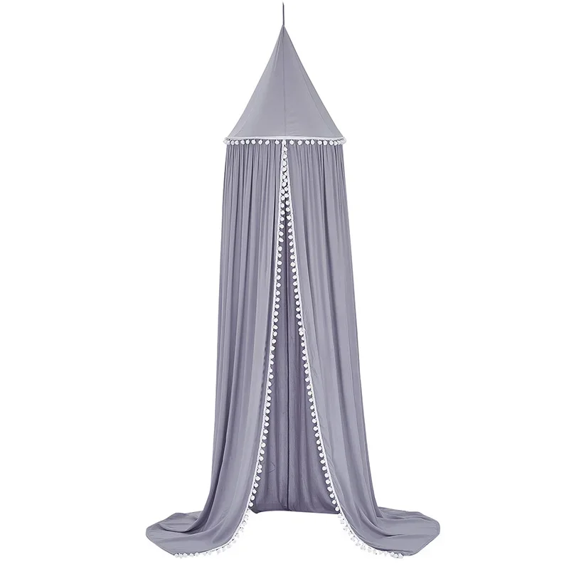 

Cotton Crib Netting Baby Room Decoration Mosquito Net Kids Bed Curtain Canopy Round Crib Netting Tent Photography Props