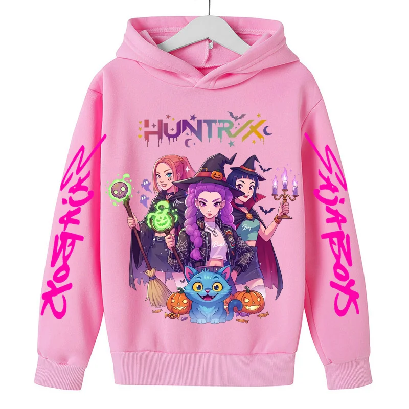 

Movie New Kids K-Pop Demon Hunters Hooded Tops Toddler Girl Clothes KPop Demon Hunters Hoodie Girls Fashion Casual Sweatshirt