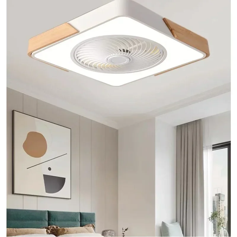 ventiladores de teto inteligentes com luz para sala de estar laminas de jantar reversiveis velocidades 52cm iluminacao 36w 01