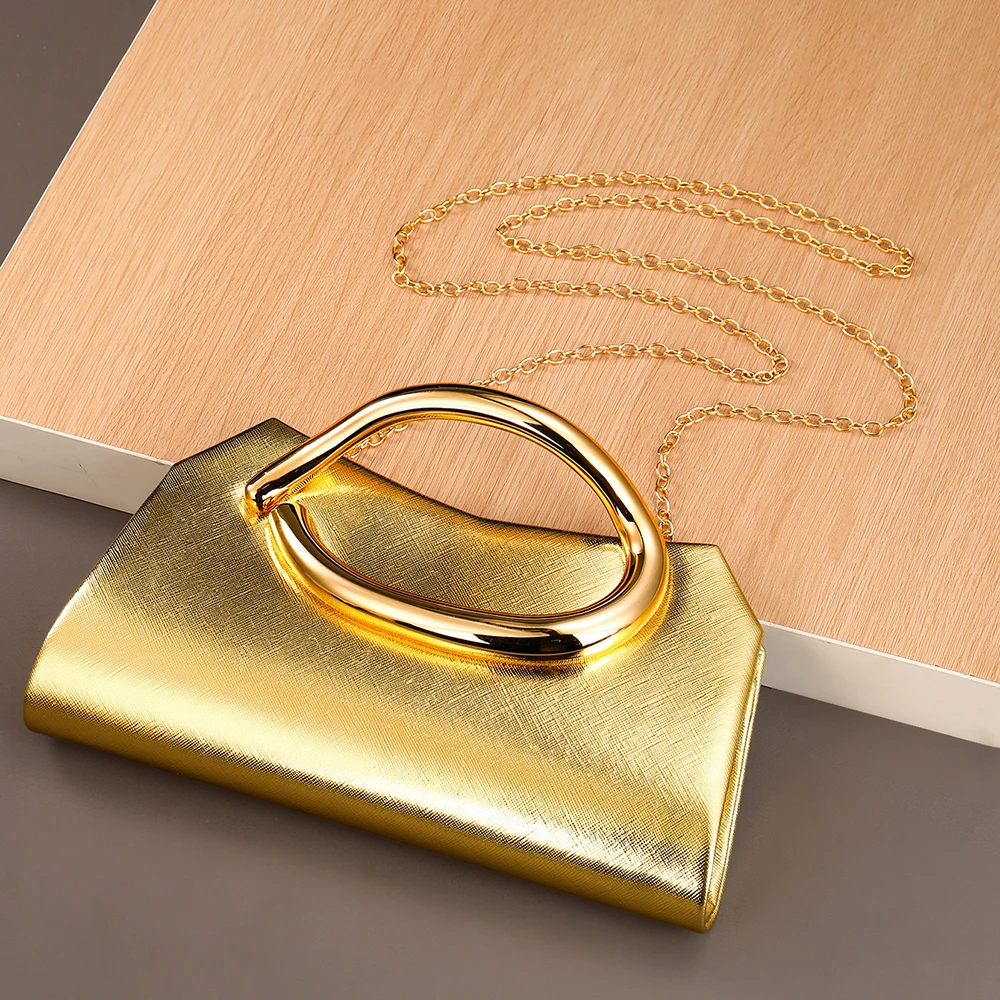 Europäischer Stil Metall-Rundring-Abendkleid für Hochzeitsbankette, Jahresversammlungen, Geburtstagsfeiern und Handtaschen. – Detail 3
