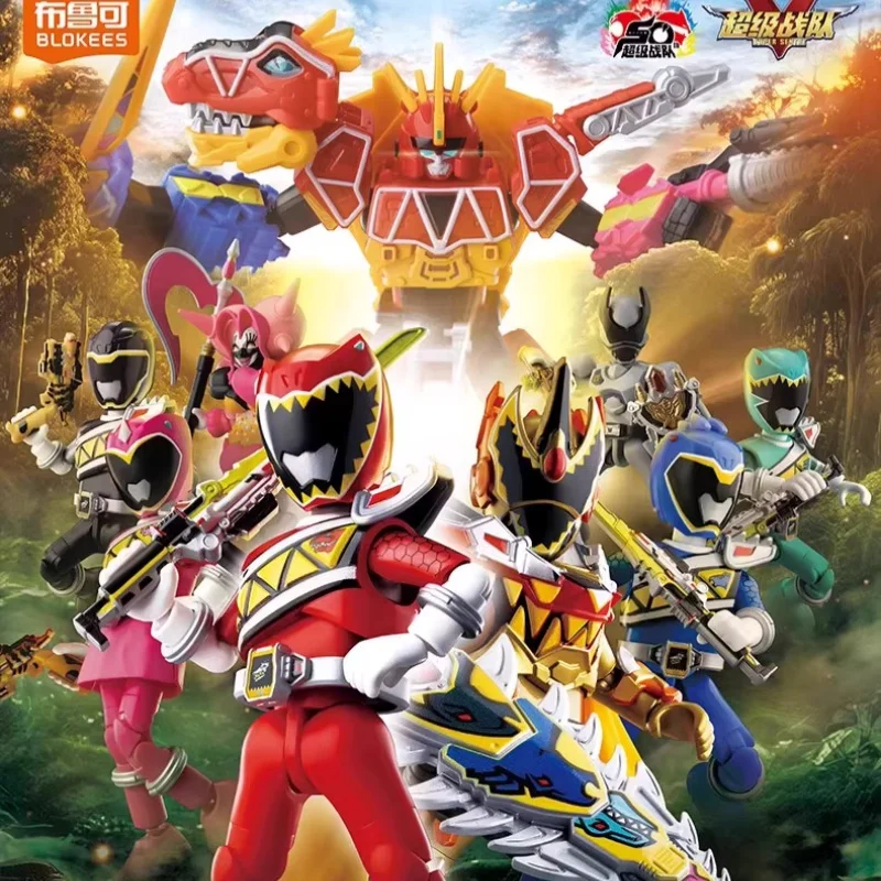 Blokees Super Sentai Stars Edition Vol.2 – Brave Dragon Red & Beetle King Figurenset, japanischer Tokusatsu-Modellbausatz, Geschenk
