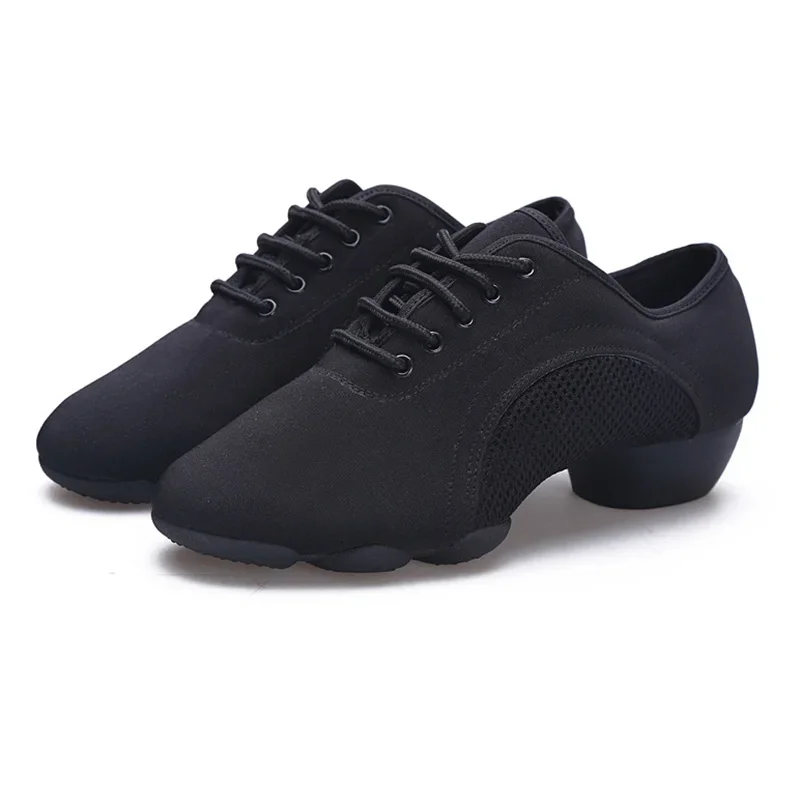 CLYFAN 34-46 Men Latin Dance Shoes Adult Teacher Shoes Soft Teacher Dance Shoe Oxford Latin Shoes Women Cloth Heel 3cm