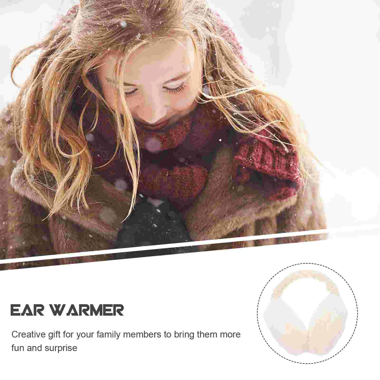 Baby Headbands Fuzzy Ear Muffs Women Furry Noise Canceling Headphones Winter Warmer