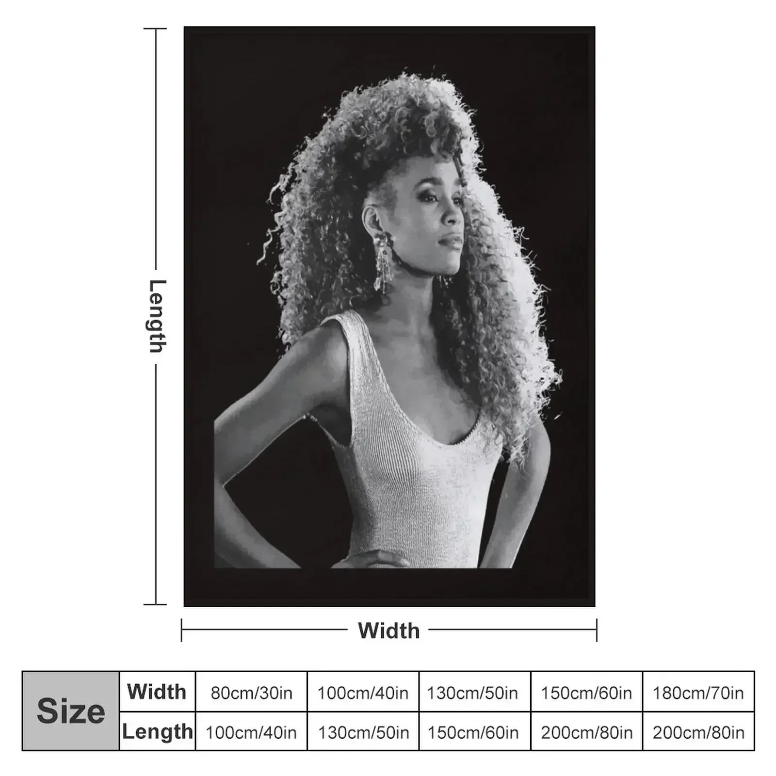 Whitney Houston Throw Blanket anime Kid'S Softest Plaid on the sofa cosplay anime Retros Blankets