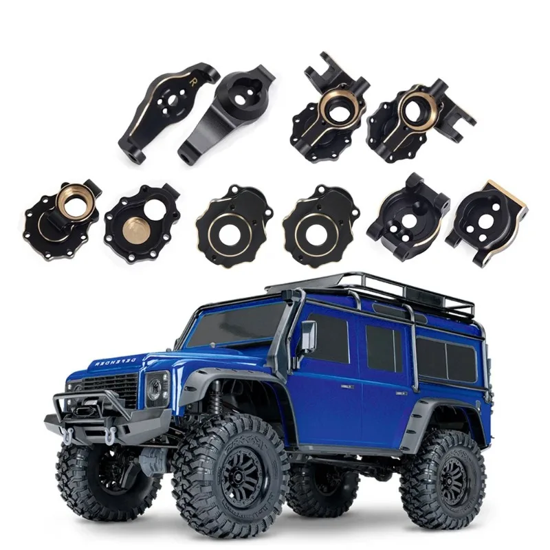 1/10 Simulation climbing car TRX4 TRX6 brass steering cup C seat, brake disc, bridge cover counterweight upgrade