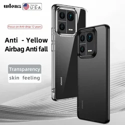 For Xiaomi 13 14 Pro Case Crystal Clear Hard PC Shockproof Camera Protection Transparent Matte Back Cover for Xiaomi Mi 13 capa