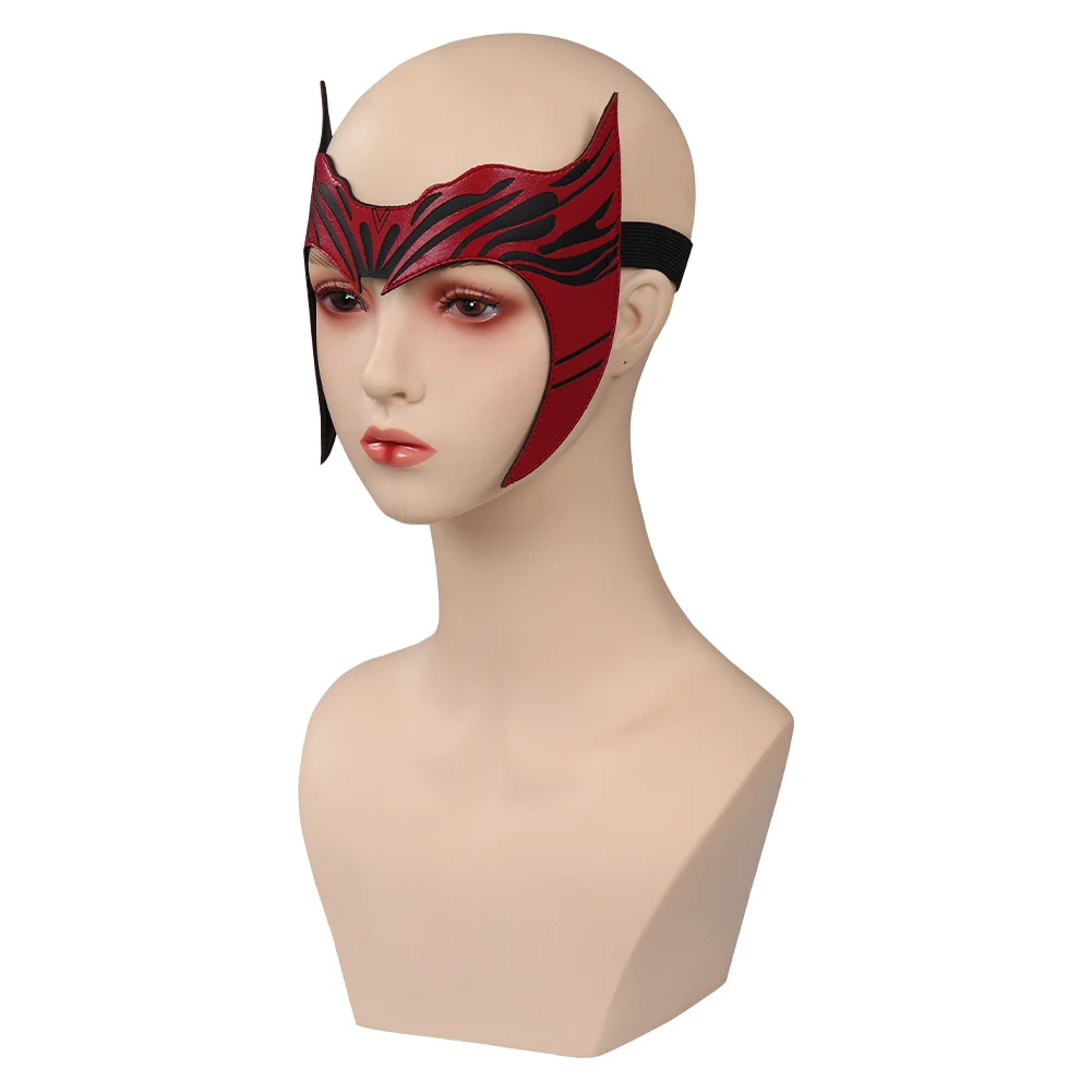 Scarlet Witch Cosplay gioco di ruolo maschera accessori per costumi da donna film supereroe femminile Wanda Fantasy Fancy Dress Up puntelli per feste