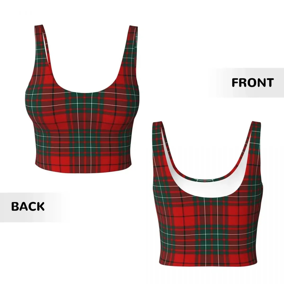 Custom Clan Cummings Tar Women Sports Vest Bra Gym Workout High Impact Yoga Crop Tank Top