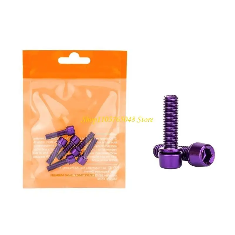 R53E 6 PCS Bike Stem Bolts Tapered Bolts Screw Bicycles Stem Top Cover Bolts Screw Bicycles Headset Bolts Screw with Washers