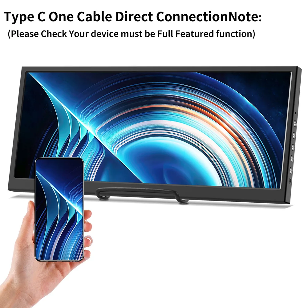 12.3 Inch Touchscreen Monitor1920x720 IPS Stretched Bar Touch Screen Monitor HDMI for Laptop PCTemperature Aida64 RAM Monitoring