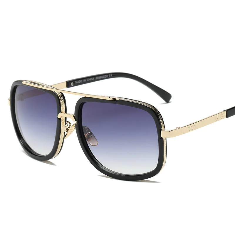New Fashion Cool Men Driving Glasses Goggle Summer Style Gradient Brown Sunglasses Vintage Pilot Sun Glasses UV400 Oculos De Sol image 4
