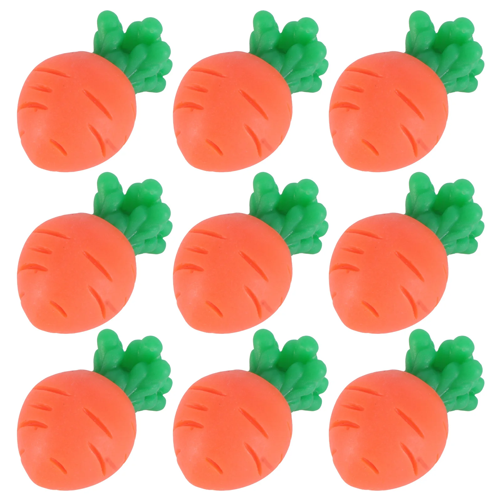 

10Pcs Resin Carrot Adornment DIY Carrot Decor Exquisite Appearance Fine Craftsmanship Easter Theme Party Prop Home Decor
