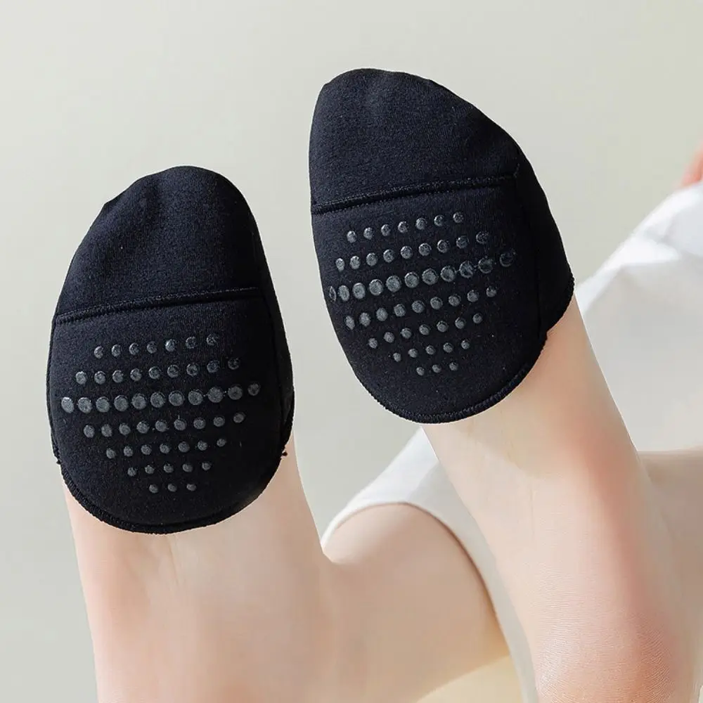 

1 Pair New Silicon Half Feet Socks Breathable Soft Toe Socks Cotton Anti-slip Half Palm Foot Pad