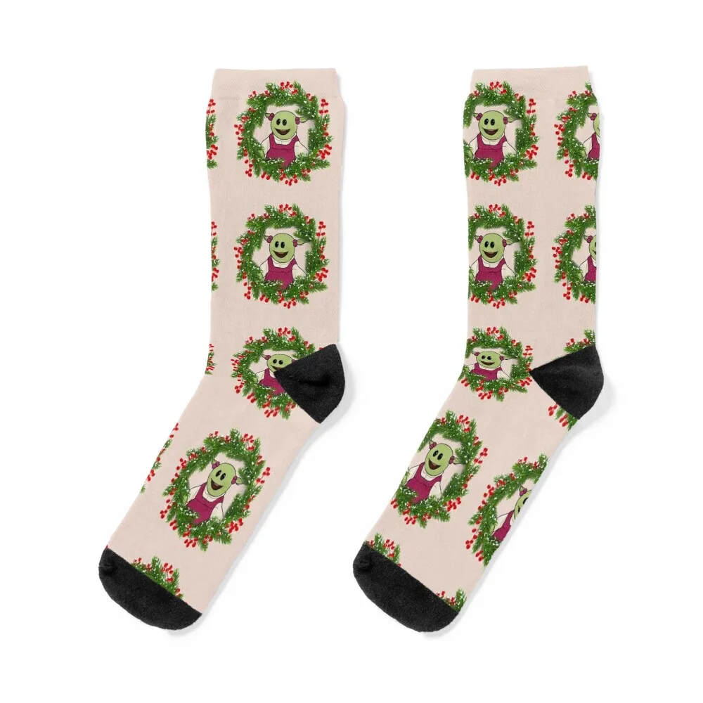 Nanalan Christmas Socks Non-slip colored happy designer Socks Man Women's