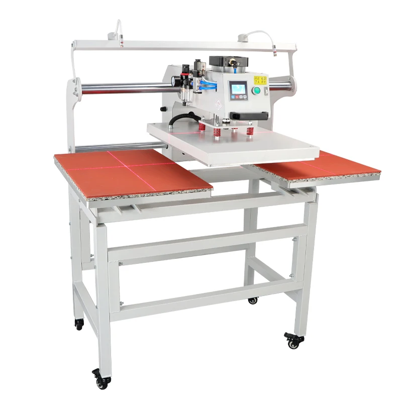 Presse à chaud semi-automatique double station grand format 40*60CM pour T-shirts, usage commercial