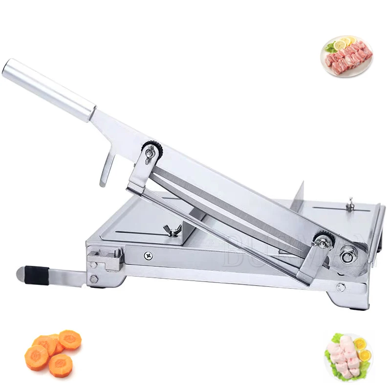 Manual Frozen Meat Bone Saw Cutting Chopping Cutter Machine Chicken Leg Cutter Fish Ribs Bone Ribbonfish Guillotine Cut Machine