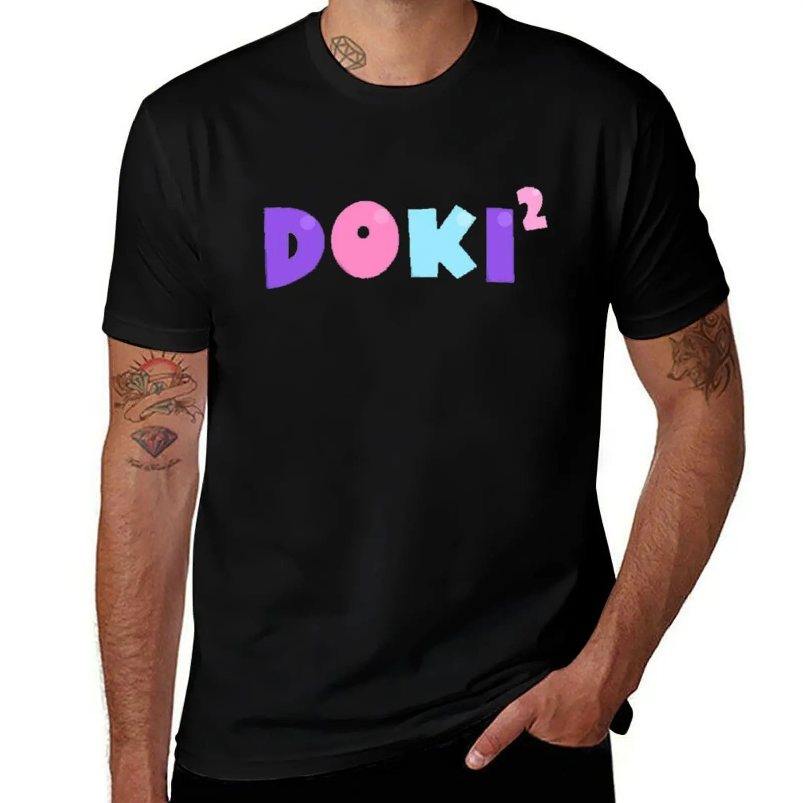 Doki Squared T-Shirt Plus Size Gym Sports T-Shirt