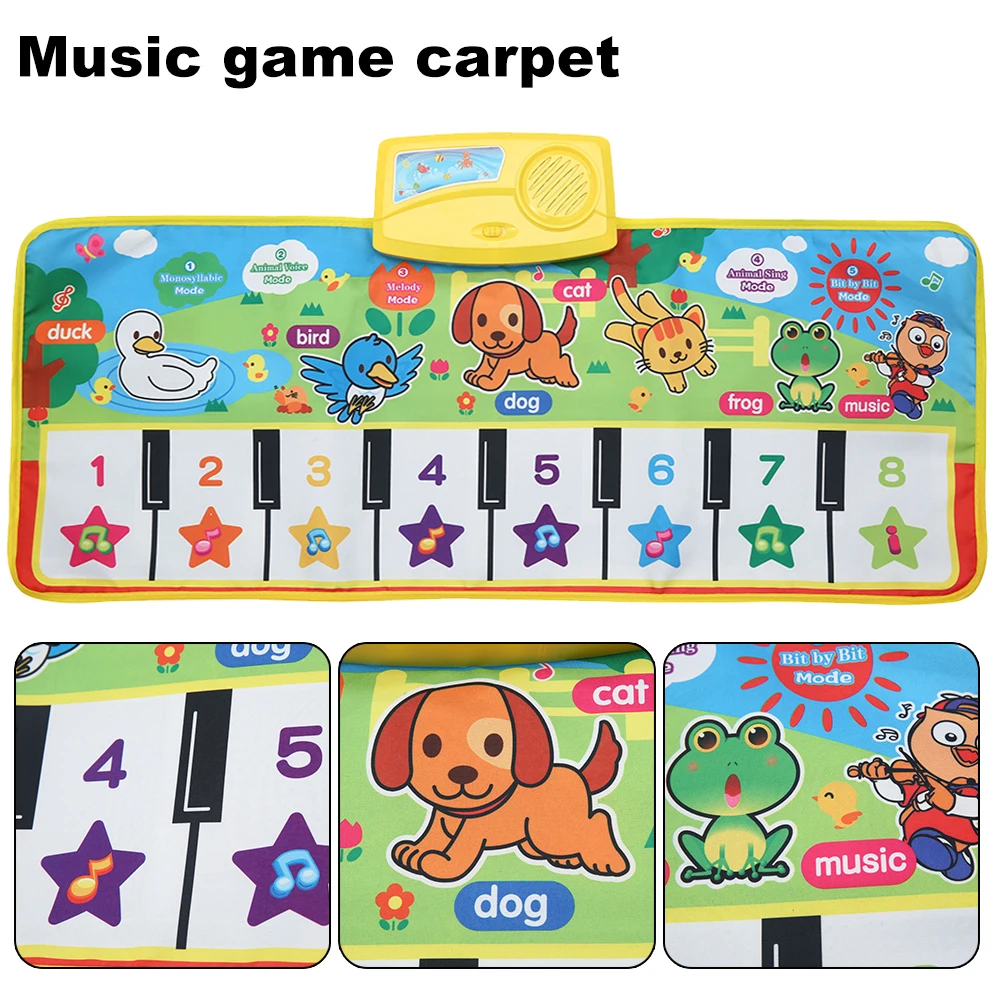 Music Piano Carpet Portable Kids Musical Mats Baby Early Education Music Piano Keyboard Carpet Kids Piano Music Carpet Kids