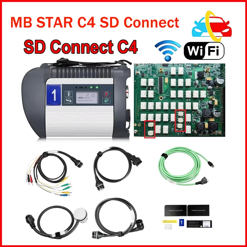 A+++ Full Chip MB STAR C4 SD Connect Compact C4 Car truck software 2023.09 Mb star Multiplexer Diagnostic Tool with WIFI