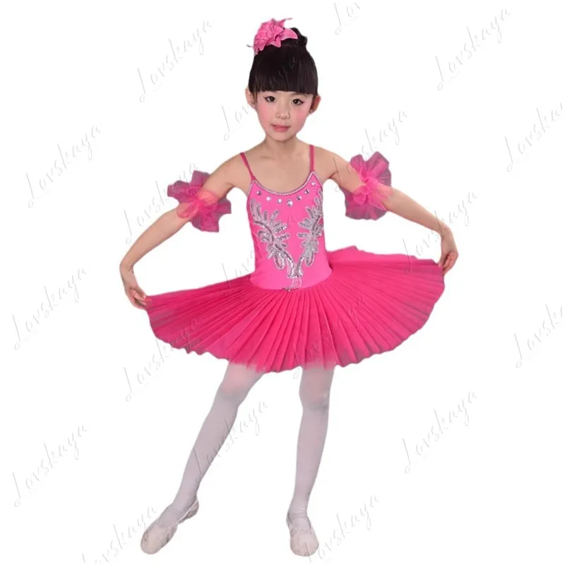 

Детское балетное платье-пачка, танцевальное платье «Маленький лебедь», пышная юбка, шифоновое платье, костюм для выступлений для девочек.