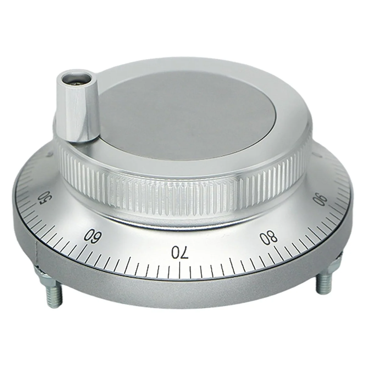 A002 5V CNC Electronic Handwheel, 6 Terminal 100PPR Manual Pulse Generator Hand Wheel Rotary Knob Encoder with Handle 80mm