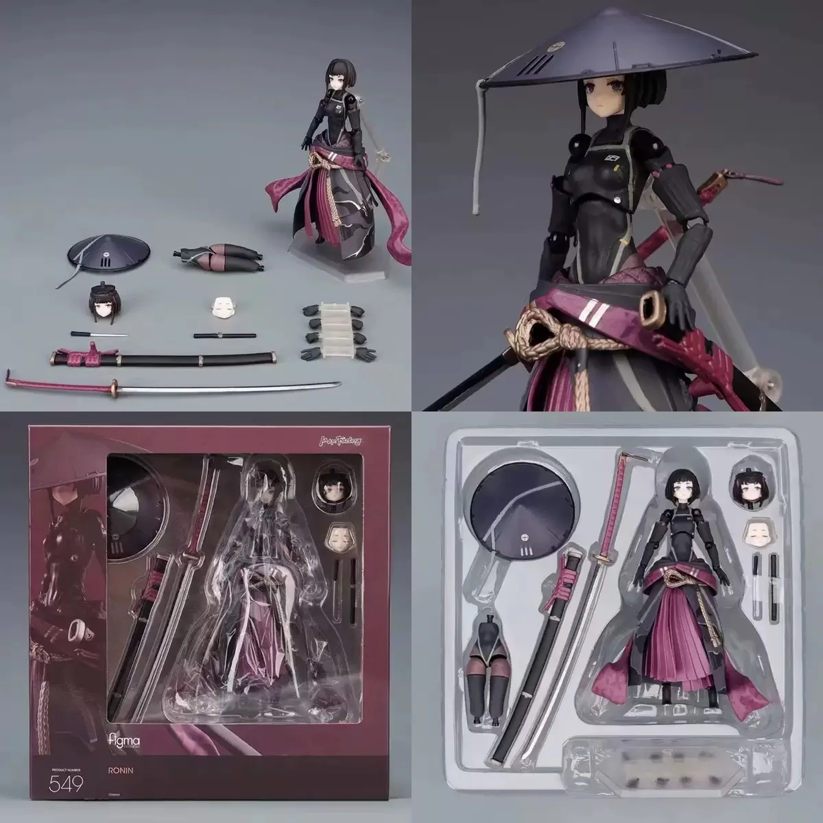 

16cm Premium Edition Ronin Wandering Samurai Machine Girl Figma549 Joint Movable Matte Edition Boxed Figure Model Gift