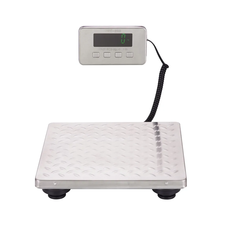 

All Stainless Steel Charging Table Scale 200kg Pet Weight Scale Household Portable Electronic Scale Anti-skid Pattern Countertop