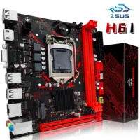 Placa base ZSUS H61 LGA 1155 placas base de escritorio compatible con RAM DDR3 con interfaz NVME M.2 USB2.0 SATA2.0