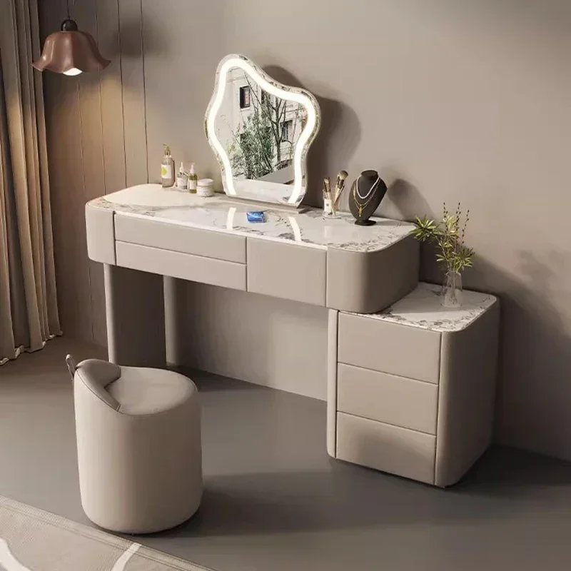 

Modern Dressing Table Living Room Furniture Desk Dresser Clothes Bedside Vanity Light Mirror Tocador De Maquillaje Organizer