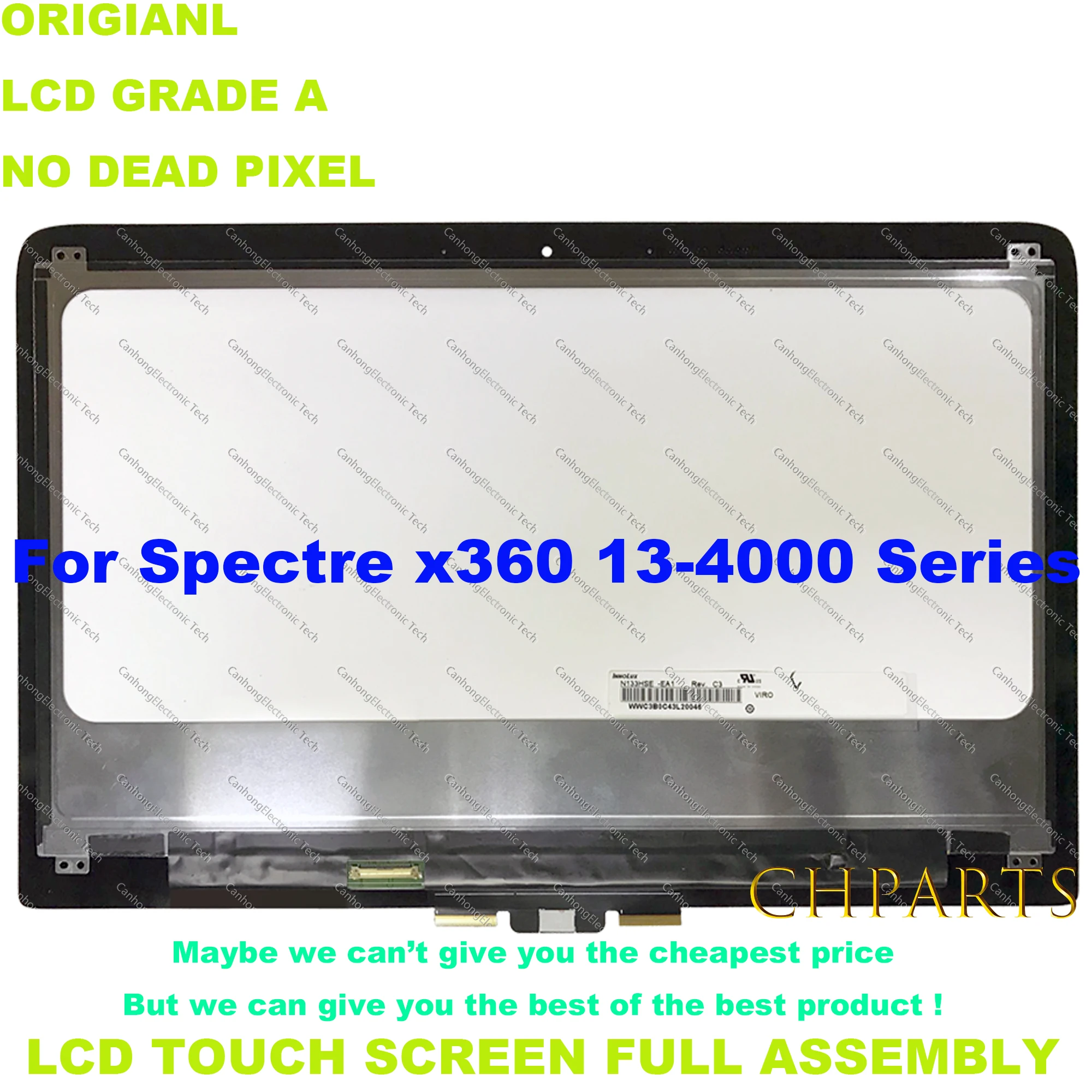 

13.3" FHD QHD For HP Spectre Pro X360 G1 13T 13-41XX 13-4000 Laptop LCD Display Touch Screen Remplacement Assembly 828822-001