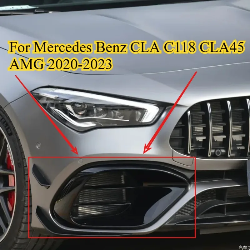 

Передний бампер автомобиля, боковой спойлер, сплиттер, противотуманная фара, решетка канарей, вентиляционные отверстия, комплект кузова для Mercedes Benz CLA C118 CLA45 AMG 2020-2023